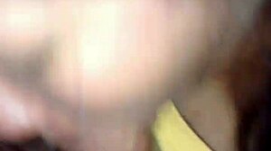 Peruvian teen gives special blowjob to cum