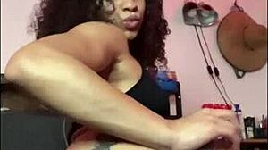 I got horny while stretching on my bed 😈