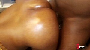 i moaned during hot doggystyle sex with oiled big cock on desk