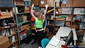 i'm a teen shoplifter hoping to get caught by the security guard in the shop