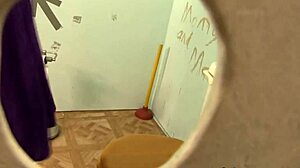 horny amateur sucking dick through a hole in mofozo com 😏