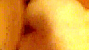 Girl bends for doggystyle with fleshlight cock