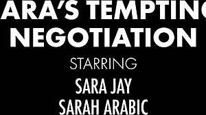 sexy sara jay in bisexual cunnilingus with blonde