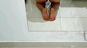 Novinha Sucks Dick Eagerly Hidden from Parents in Next Room