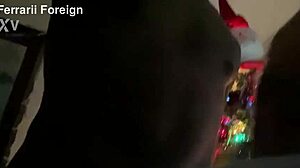 Blonde bimbo sucks big black dick