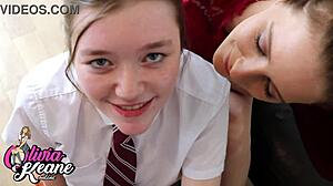 Stepmom Teaches Student To Suck Cock