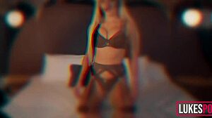 Horny blonde fitness model fuckin hard.