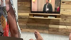 Step-Sister Interrupted the Movie for Some Fun