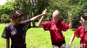 Teens licking balls and pussies