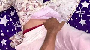 Pakistani Bhabhi's Intense Encounter with Indian Guy, Legs Lifted High