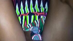ebony slut gets creamy pussy from monster cock