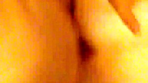 Girl bends for doggystyle with fleshlight cock