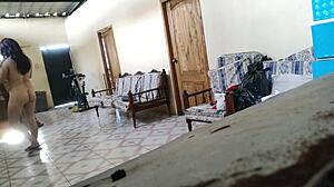 Stepmother Rests On Sofa Before Stepson Fucks Her