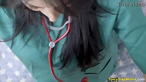 sexy milf nurse giving head to handle my pressure because it was too low