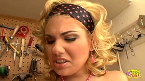 richelle ryan and aubrey addams boldly satisfy lesbian twats with toys after clubbing