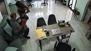 I fucked my old ex-teacher in the living room first.