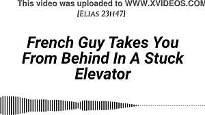 French guy whispers dirty in elevator
