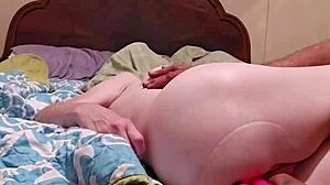 Bouncing Tits While Toys Fuck Her Ass And Pussy!