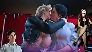 in apocalust ep 17, boobs pop out at the movies 😏