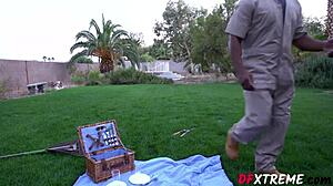 Cougar Kayla Kayden with Two Huge Black Dicks