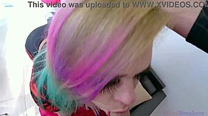 horny goth sis deepthroats and titjobs 😏