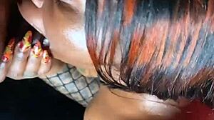 My compilation of ebony girls in fishnets sucking big cocks