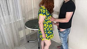 Big milf blows monster cock then spreads ass for anal!