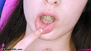 cute brunette shows sexy body in photoshoot casting