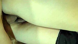 I wet my stepsister's big pussy bush with cum after muff diving and ripping clothes