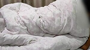 Indian teen 18+ enjoys romantic missionary sex in hotel bedroom, creampied