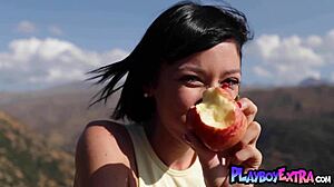 Latina Teen Sophia Poses Nude Outdoors