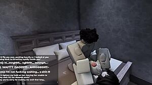 i'm teaching her a lesson in roblox for making me wait