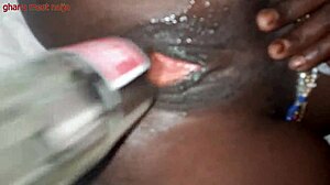 Ebony Pussy Fisted With Coke Bottle
