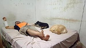 Bailarina aun tiene ganas de moverse asi que decide hacerlo sobre la polla de su primo da unos sentones que me dejo seco