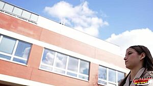 Petite Sofia Smith chats with scout, leads to fuck in Berlin! 😏