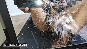 Anjinhatatuada99 Teases You in Mirror for Intense Guided Masturbation to Cum Hard
