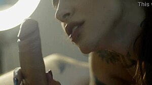 fucking with a dick in my mouth teasing tongue handjob monster cock