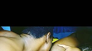 I love eating little african teen's pussy in yellow dress