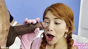 huge bbc destroys marina golds ass in role play