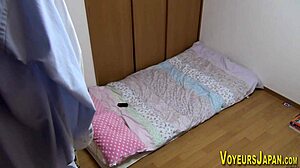 Petite Japanese babe caught on spycam getting fucked outdoors