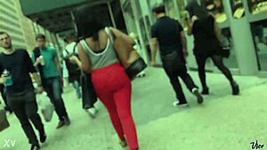 i saw beautiful piece of chocolate ass candidly hidden