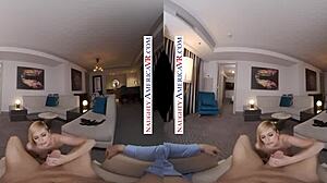 British Kate England interacts naughtily in VR reality