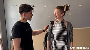 Hermosa chica italiana eva fay termina follada trag�ndose leche