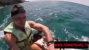 holiday public blowjob