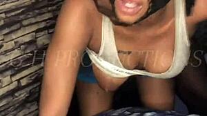 Ghetto slut Lill Shorty GH takes dick quickie, left with dripping pussy