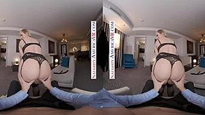 British Kate England interacts naughtily in VR reality