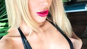 Woman Shows Off In Wetlook Suit And Boots!