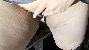 Hiding In Hut From Parents To Masturbate Wet Hairy Pussy To Orgasm!