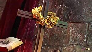 three nasty lesbians have food sex