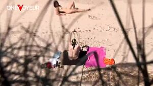 Beach voyeur nude photoshoot leads to hardcore fuck
